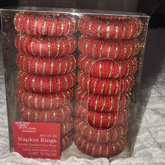 NWT Set of 16 Napkin Rings
Holiday Textured Yarn Wrap - Picture 1 of 5